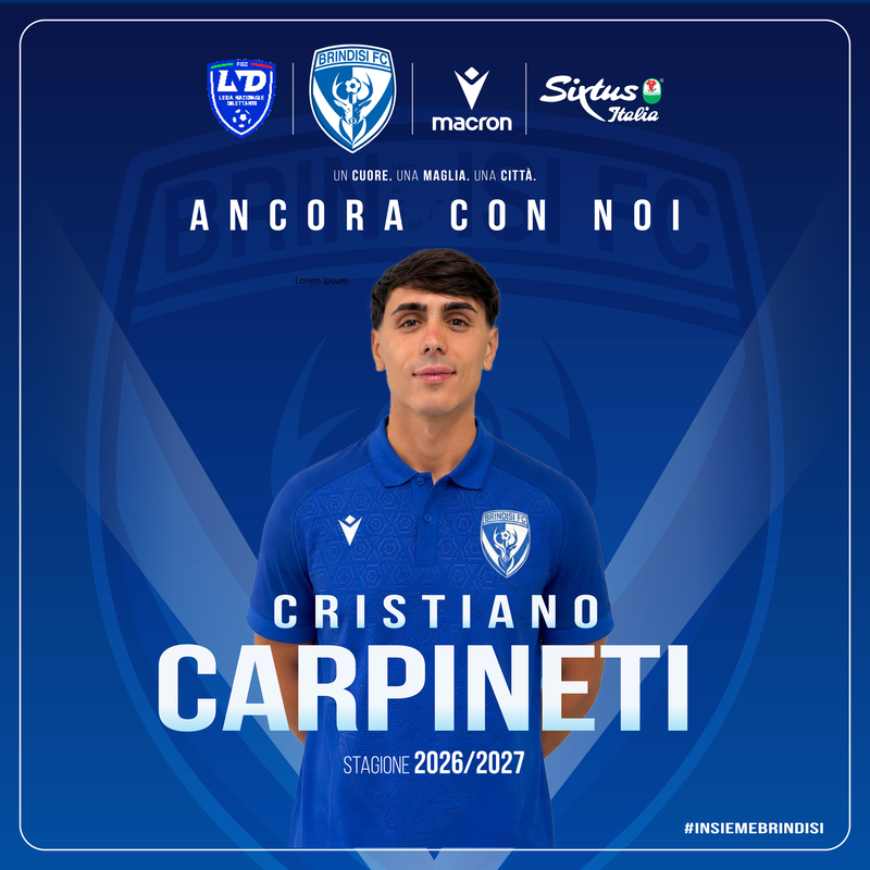 Cristiano Carpineti ancora in biancazzurro