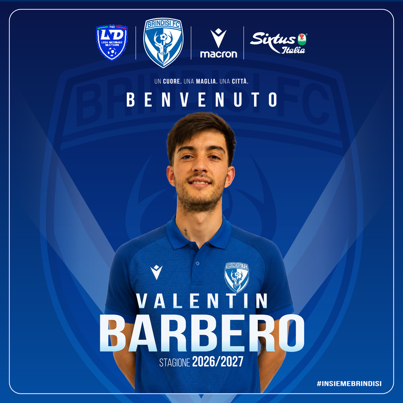 Valentìn Barbero è biancazzurro