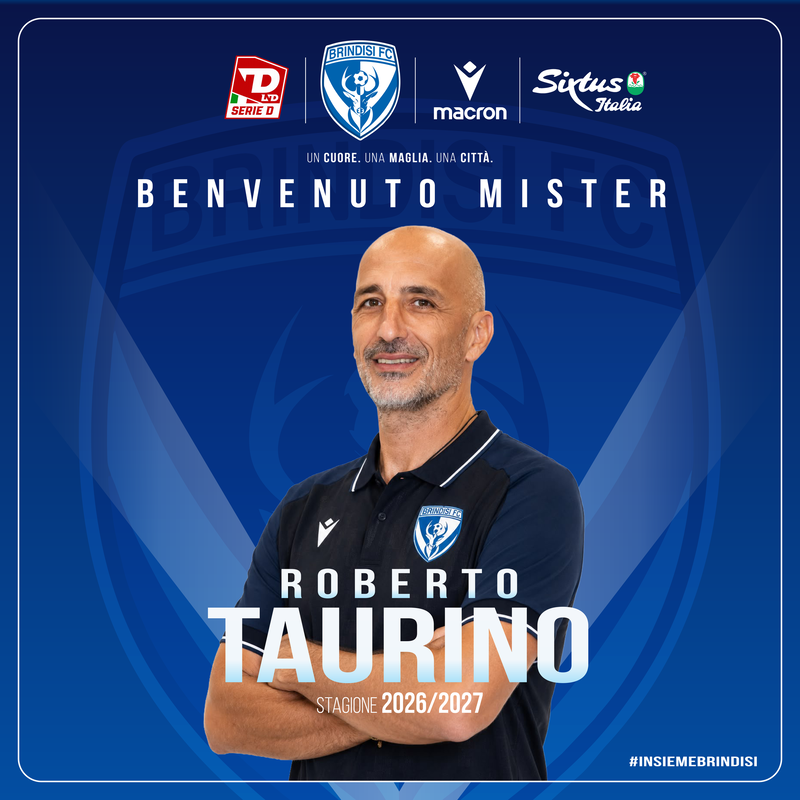 Ufficiale: Roberto Taurino è il nuovo allenatore del Brindisi FC