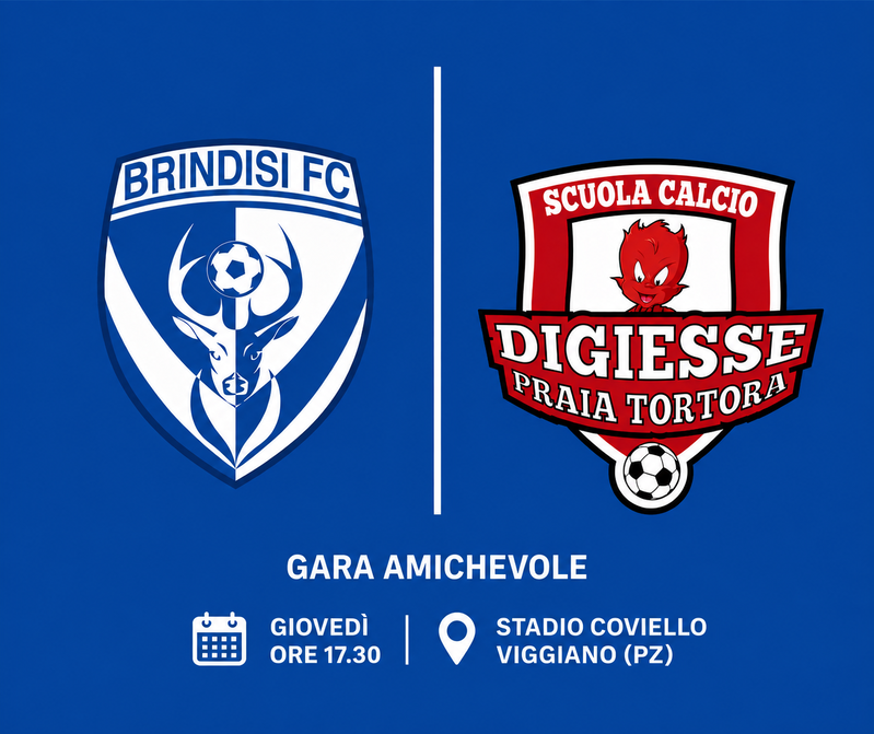 Il Brindisi FC torna in campo contro la Digiesse Praia Tortora