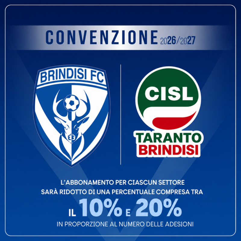 Abbonamenti: al via la convenzione con Cisl Taranto-Brindisi